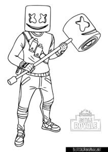 Fortnite free printable coloring pages