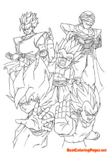 Free Dragon Ball coloring pages