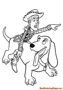 Free Toy Story Woody coloring pages