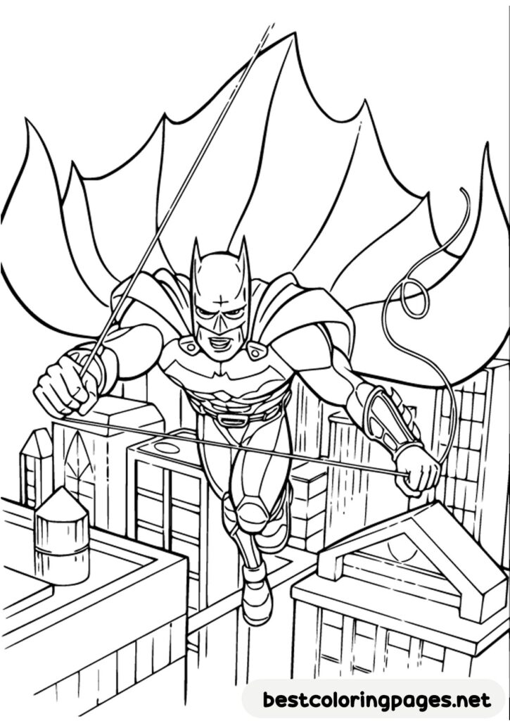 Free coloring pages Batman