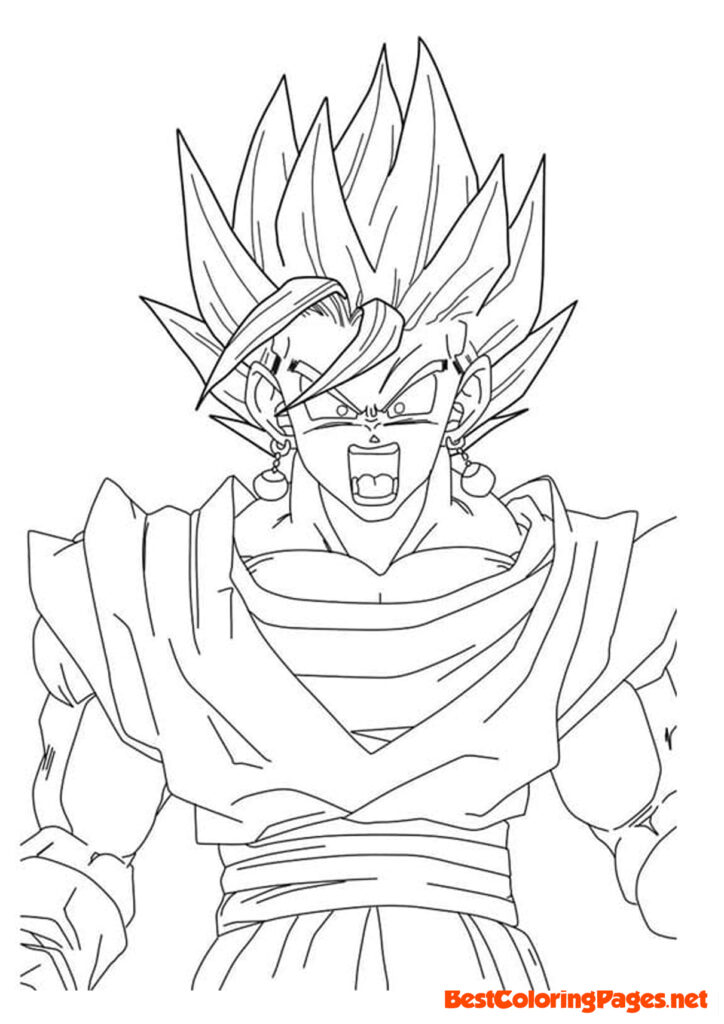 Free coloring pages Dragon Ball for kids