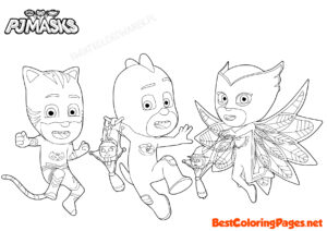 Free coloring pages PJ MASKS