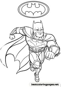 Free printable Batman cololring pages