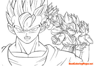Free printable Dragon Ball coloring pages