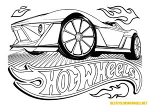 Free printable Hot Wheels Coloring pages