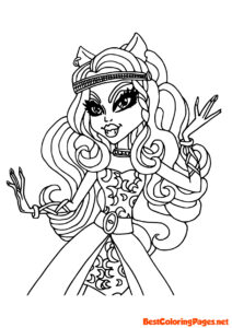 Free printable Monster High coloring pages