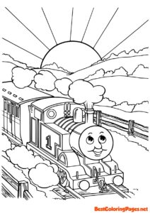 Free printable Train Thomas and Friends Coloring Pages