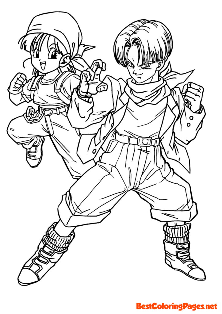 Free printable coloring page from Dragon Ball