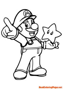 Free printable coloring sheets Super Mario Bros