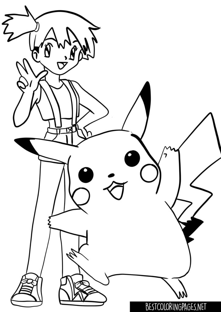 Free printable colouring page Pokemon