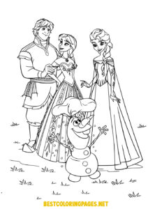 Frozen Colouring Pages