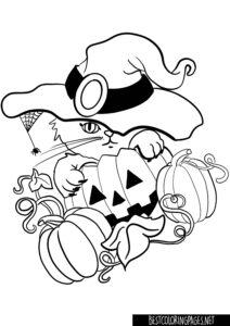 Halloween Colouring Page