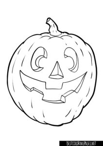 Halloween Pumpkin Coloring Sheet