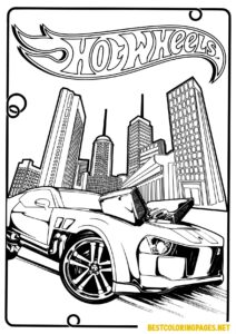 Hot Wheels Coloring Pages 2