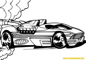 Hot Wheels coloring book to print