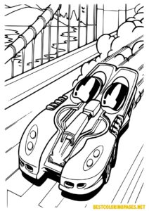 Hot Wheels coloring pages to print