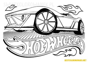 Hot Wheels colouring book for kids