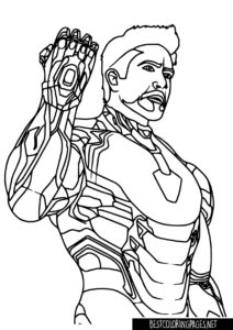 Ironman coloring book