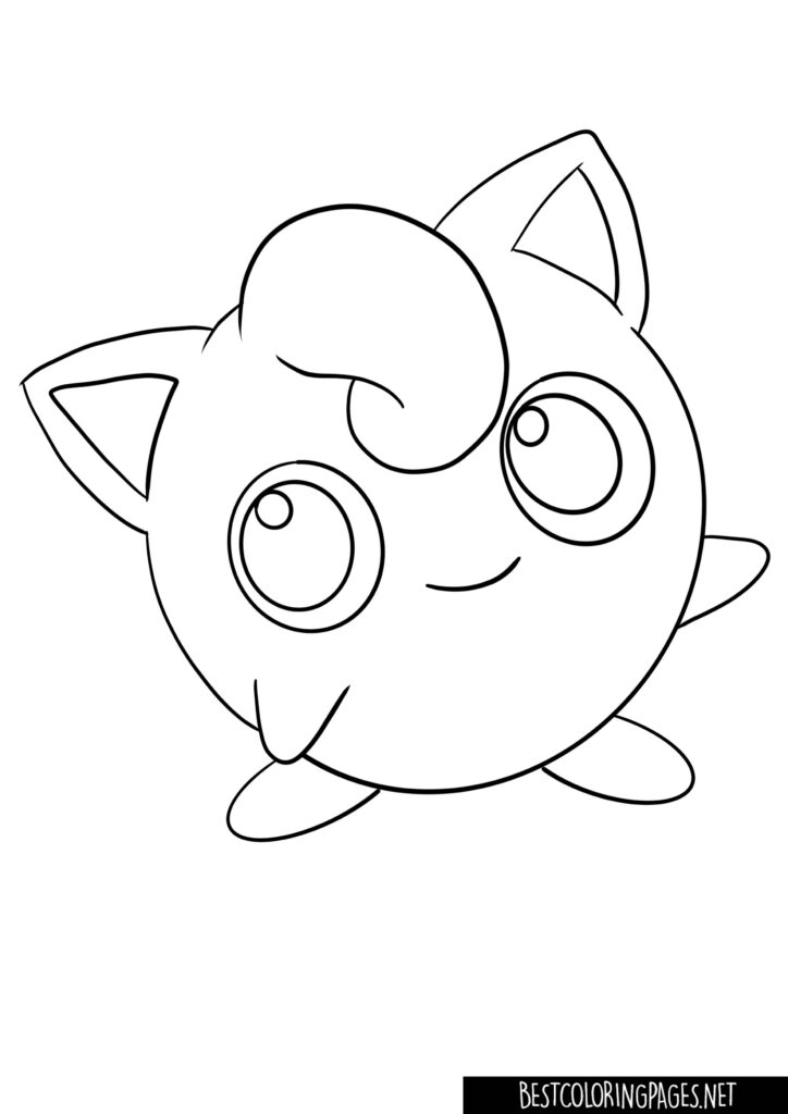 Jigglypuff free coloring pages
