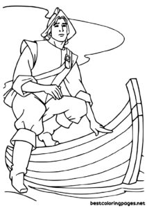 John Smith Pocahontas coloring pages
