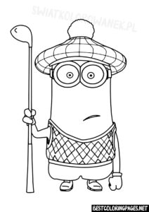 Kevin Minions Coloring page