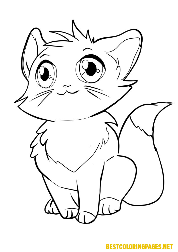 Kitty coloring pages