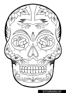 La Catrina Coloring Pages Halloween