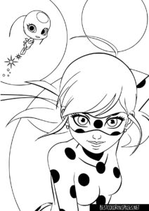 Ladybug & Cat Noir Miraculum coloring page