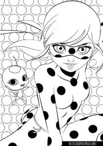 Ladybug and Cat Noir Coloring Pages