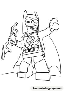 Lego Batman coloring sheet