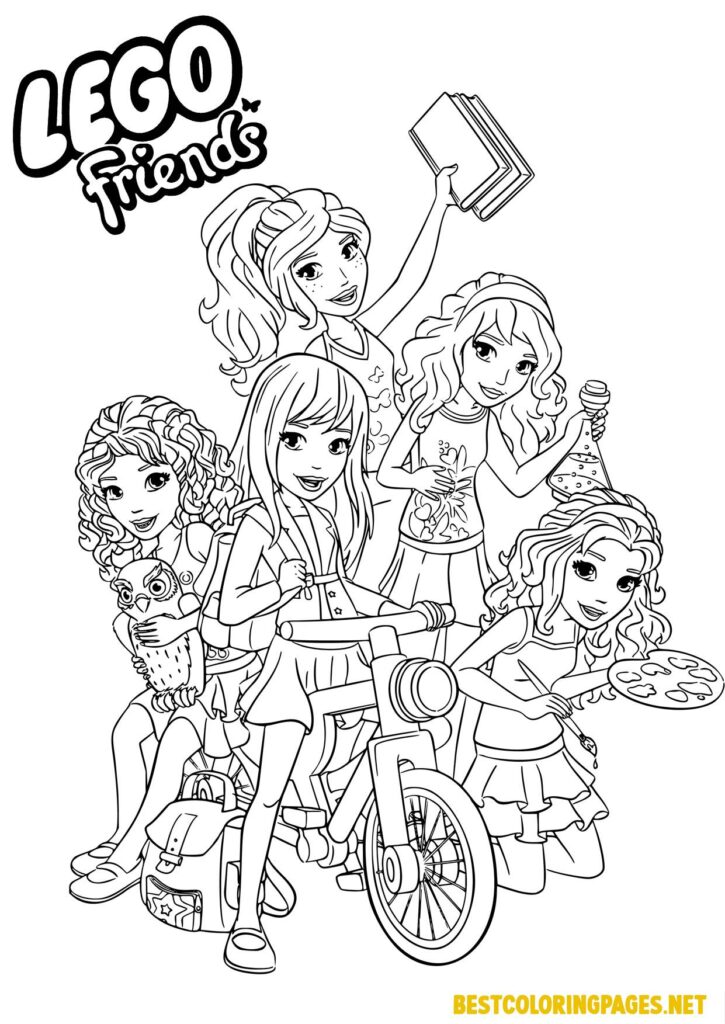 Lego Friends Coloring Pages free printable