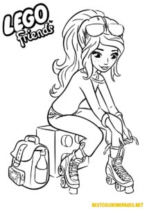 Lego Friends Colouring Pages