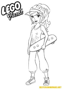 Lego Friends Olivia Coloring Pages