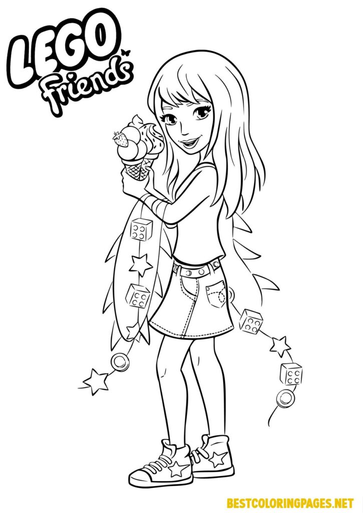 Lego Friends Stephanie coloring pages