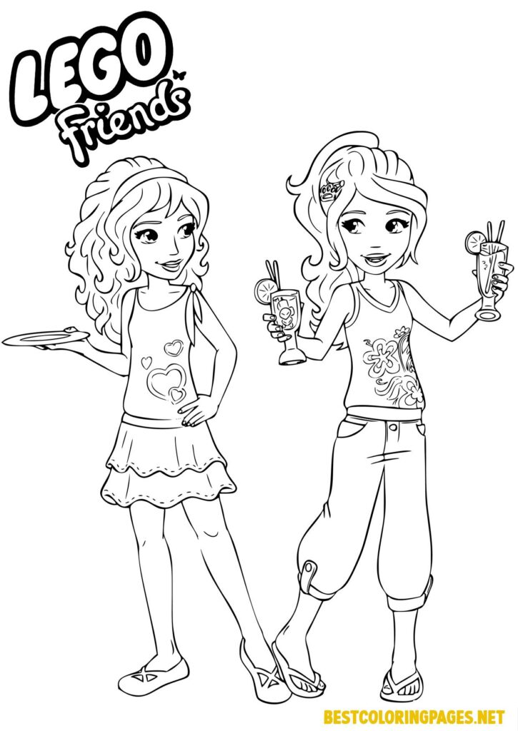 Lego Friends coloring pages for girls