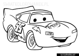 Lightning McQueen free Coloring Page