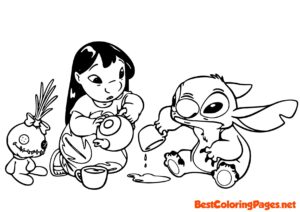 Lilo Stitch coloring pages