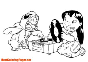 Lilo Stitch coloring pages for print