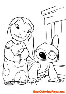 Lilo and Stitch coloring page