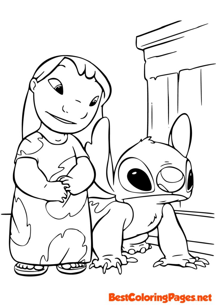 Lilo and Stitch coloring page