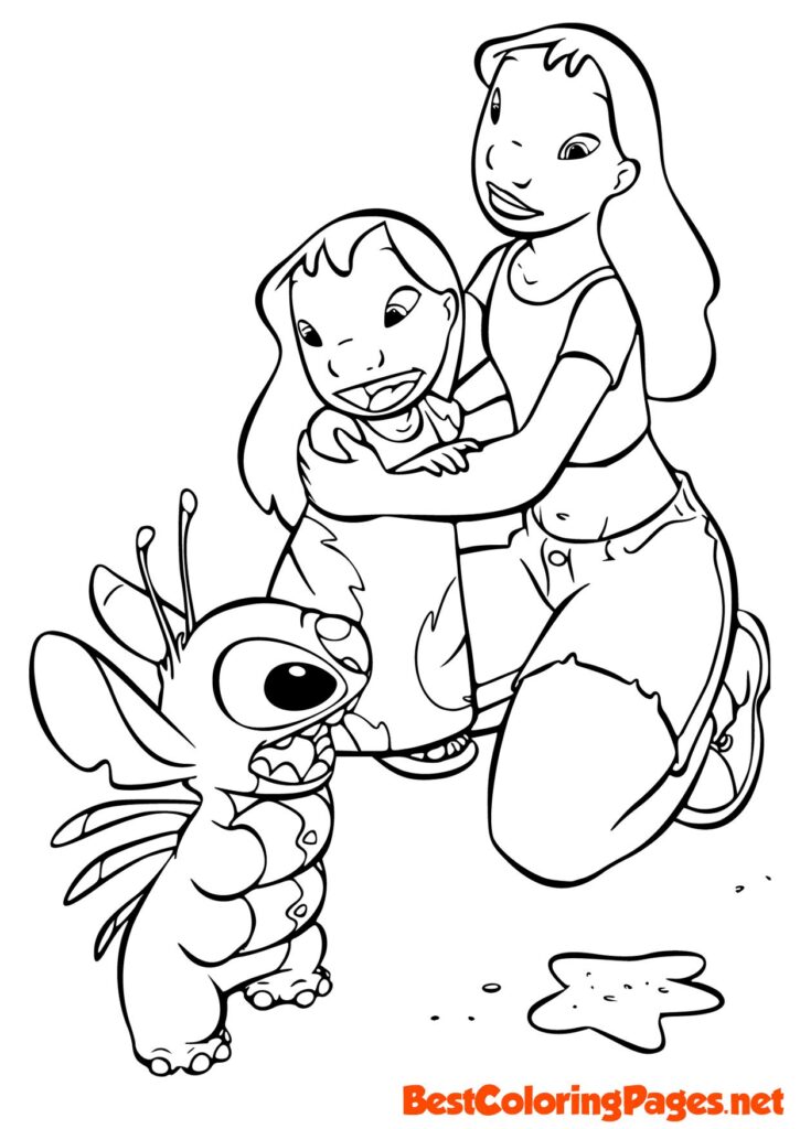 Lilo and Stitch coloring page