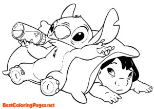 Lilo and Stitch coloring pages 