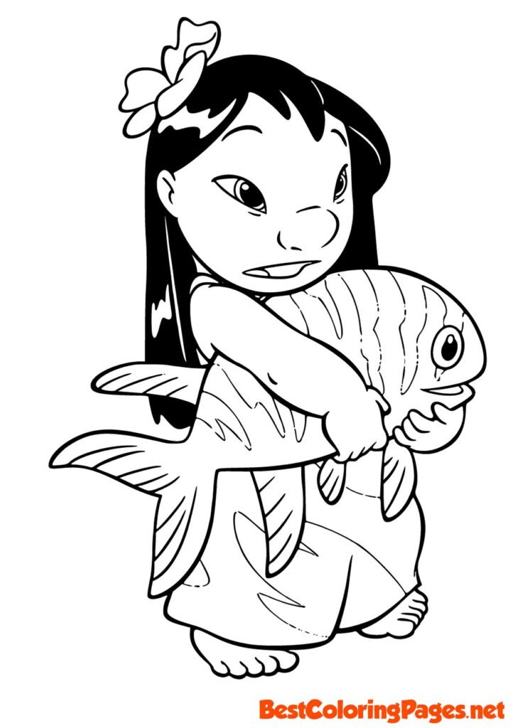 Lilo coloring page