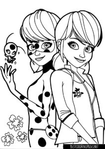 MIRACULOUS TALES OF LADYBUG AND CAT NOIR Cologing Page