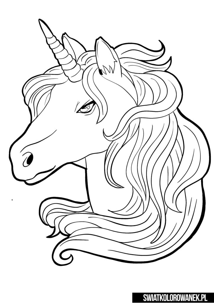 Majestic Unicorn Coloring Pages