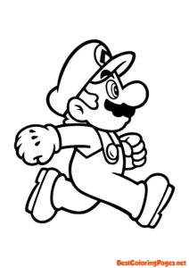 Mario Bros Coloring Page