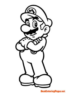 Mario character coloring pages