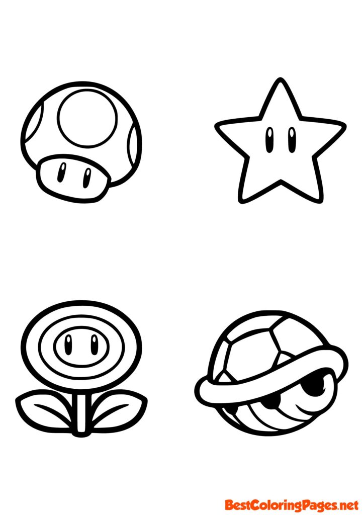 Mario enemies Coloring pages