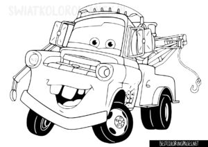 Mater Cars Coloring Pages