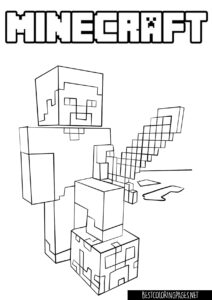 Minecraft Coloring Page free printable